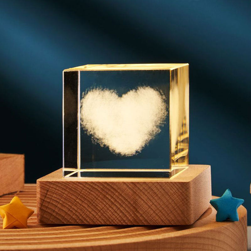 Crystal Cube Night Lamp